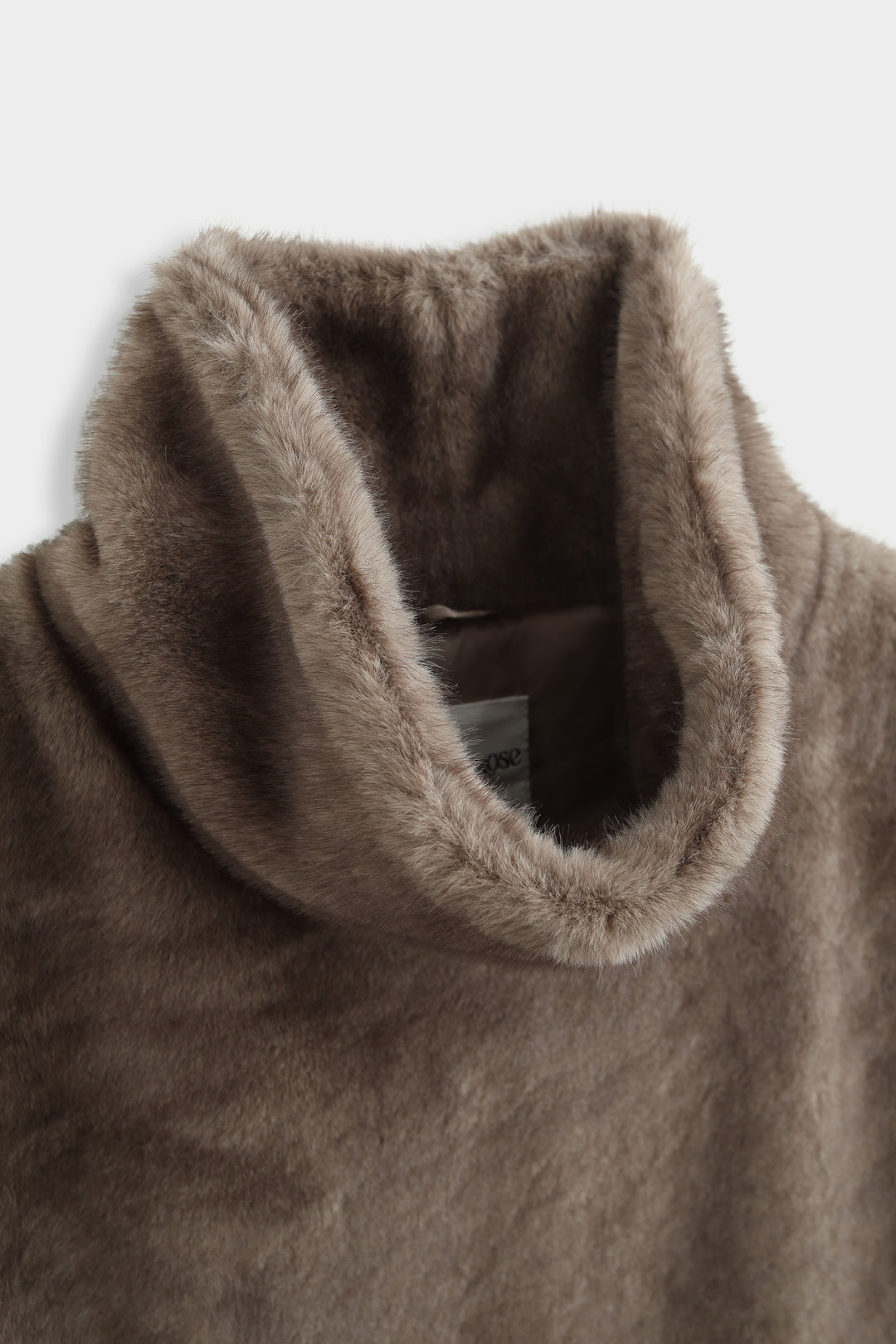 Gilet fourure sans manche Taupe