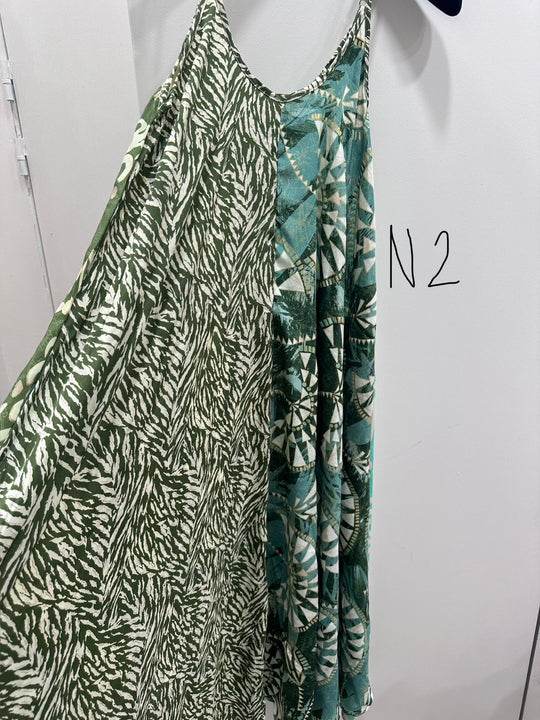 Robe imprimée patchwork loose