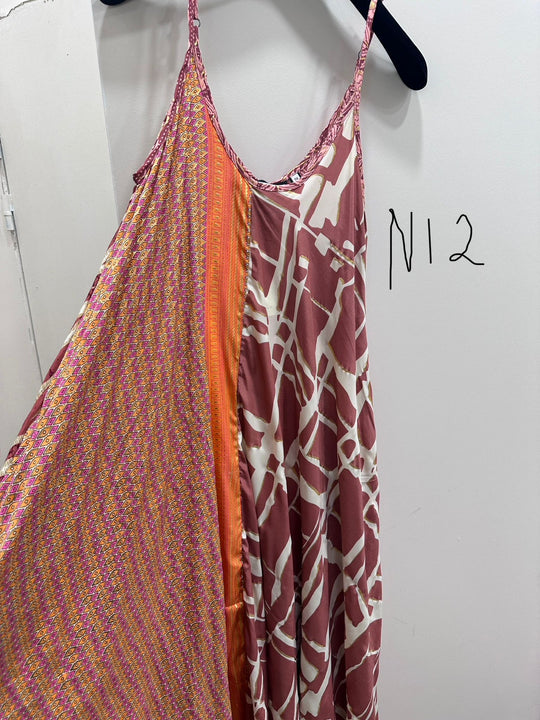 Robe imprimée patchwork loose