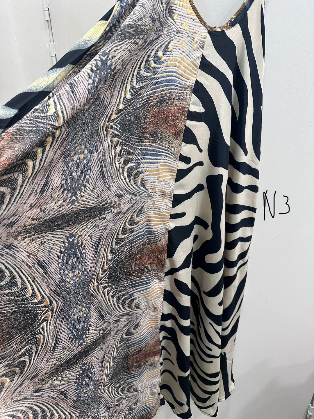 Robe imprimée patchwork loose