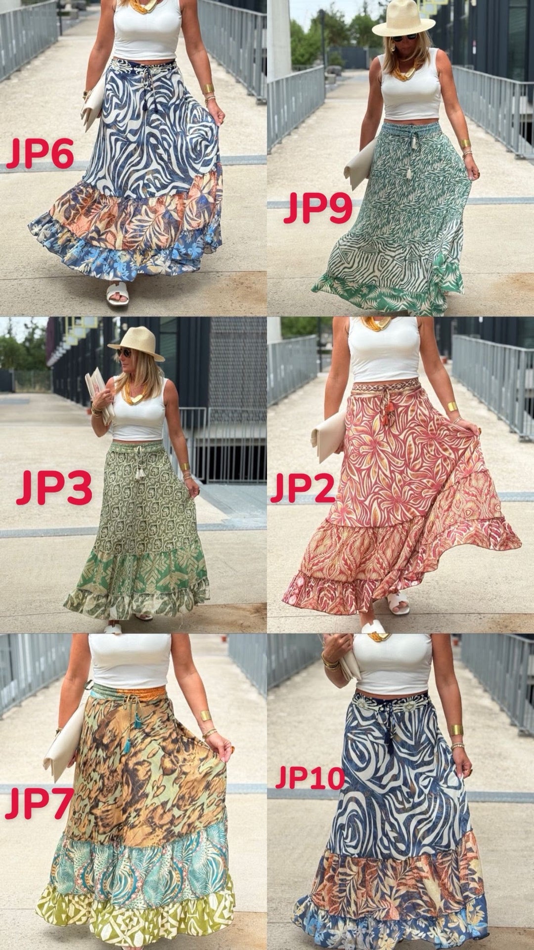 Jupe imprimée patchwork