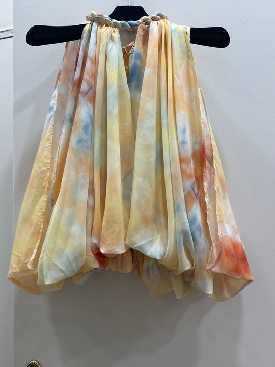 Ensemble effet aquarelle JAUNE 3056