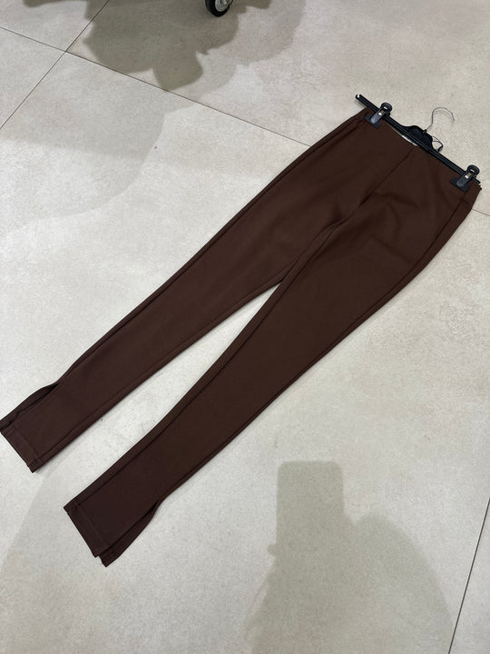 Leggings fendus en bas Lm1173 choco