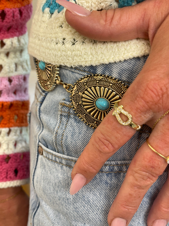Bague simple strass or