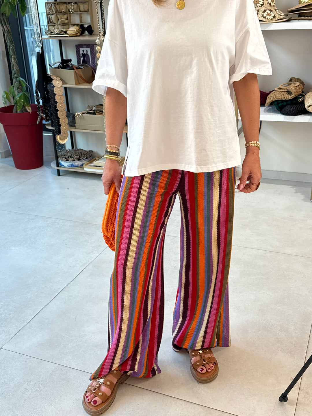 Pantalon Camilia multicolore
