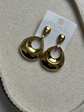 Boucles d'oreilles goutte or