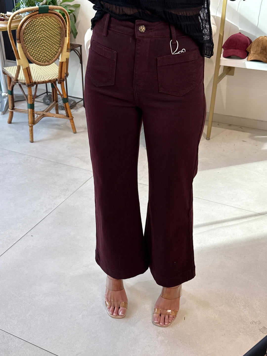 Jean 7/9 bordeaux JD435 (oraije)
