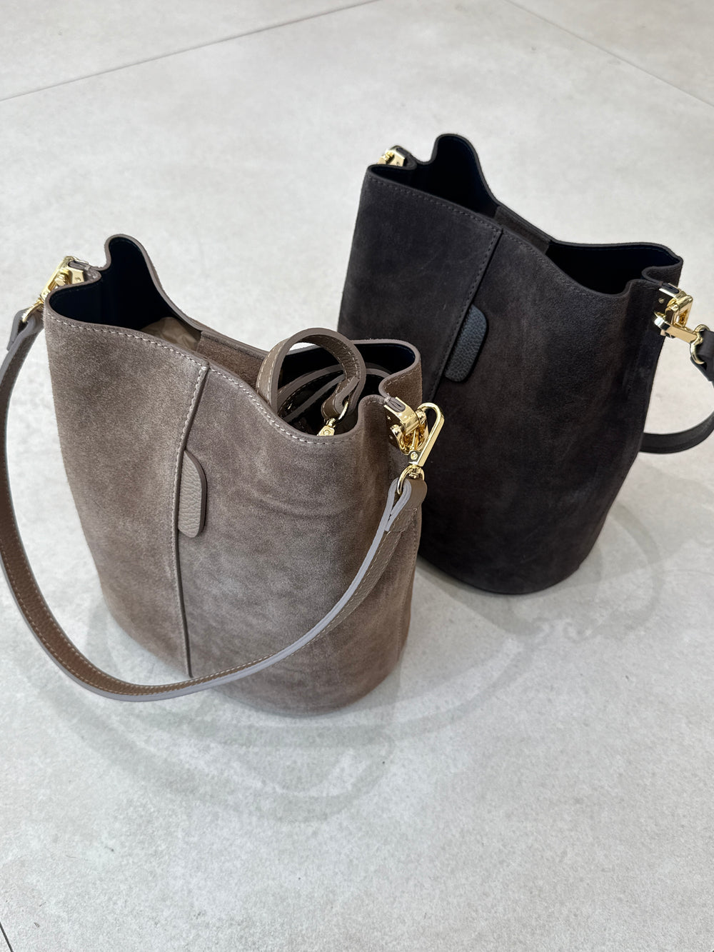 Sac daim cuir sceau