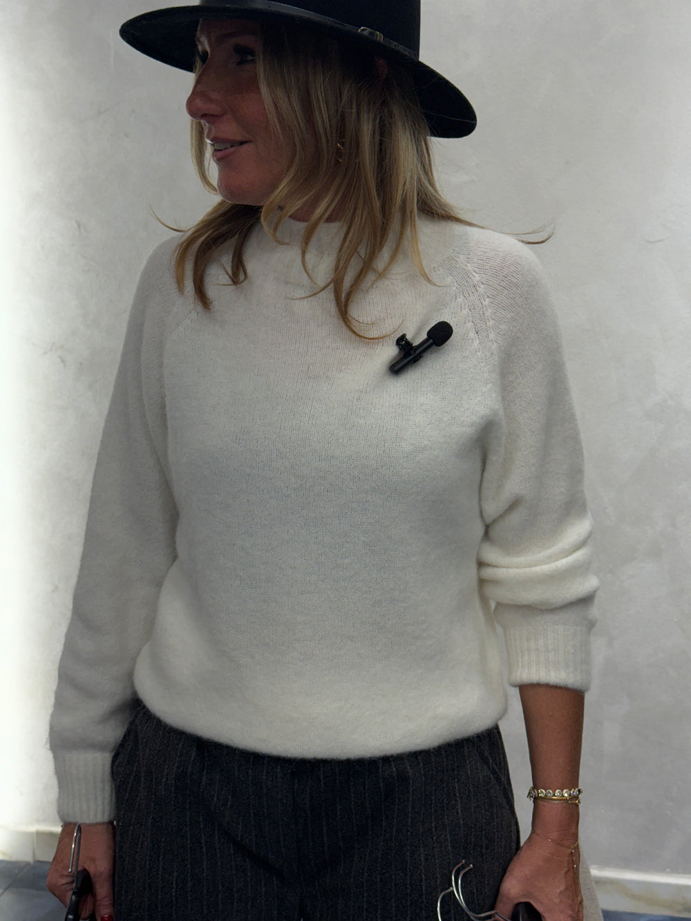 Pull alpaga manche longue