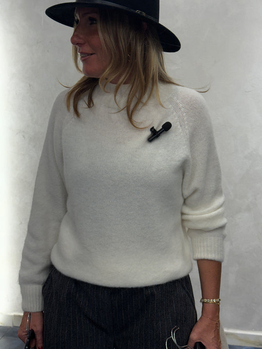 Pull alpaga manche longue