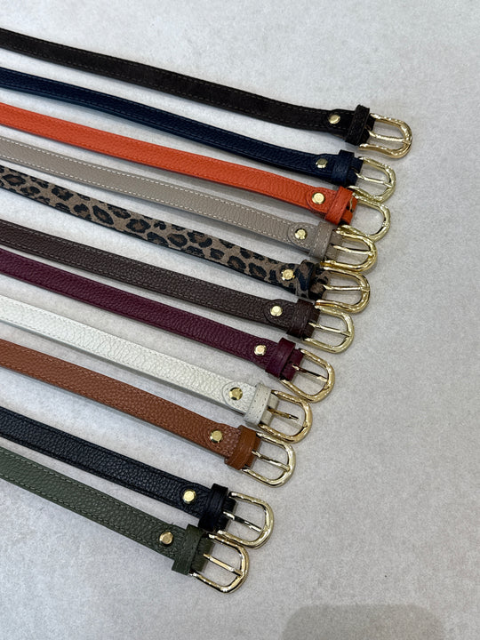 Ceinture petite cuir uni