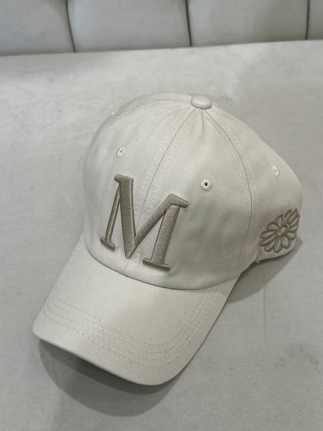 Casquette logo M beige