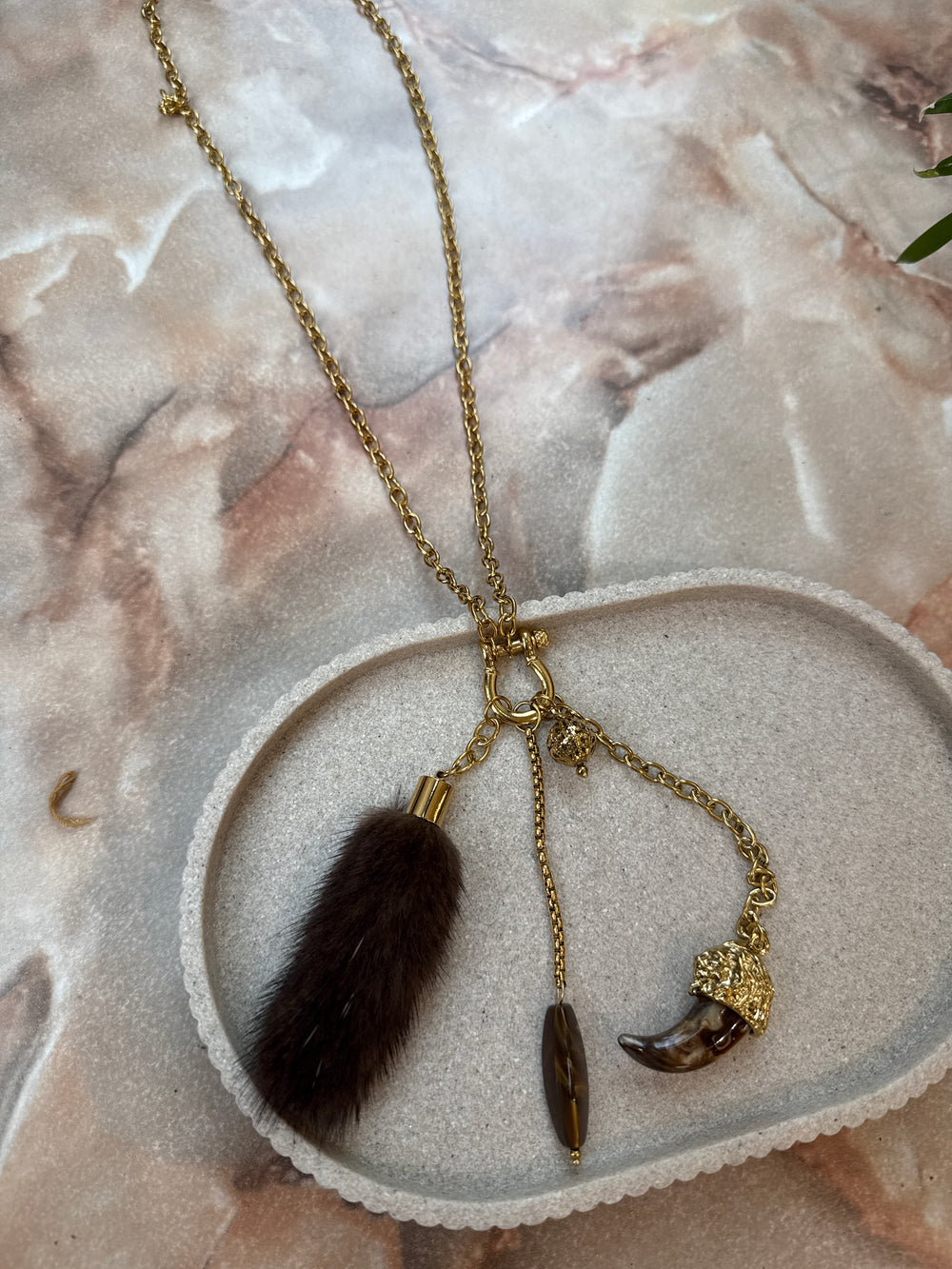 Collier long or pendentif plume 🪶