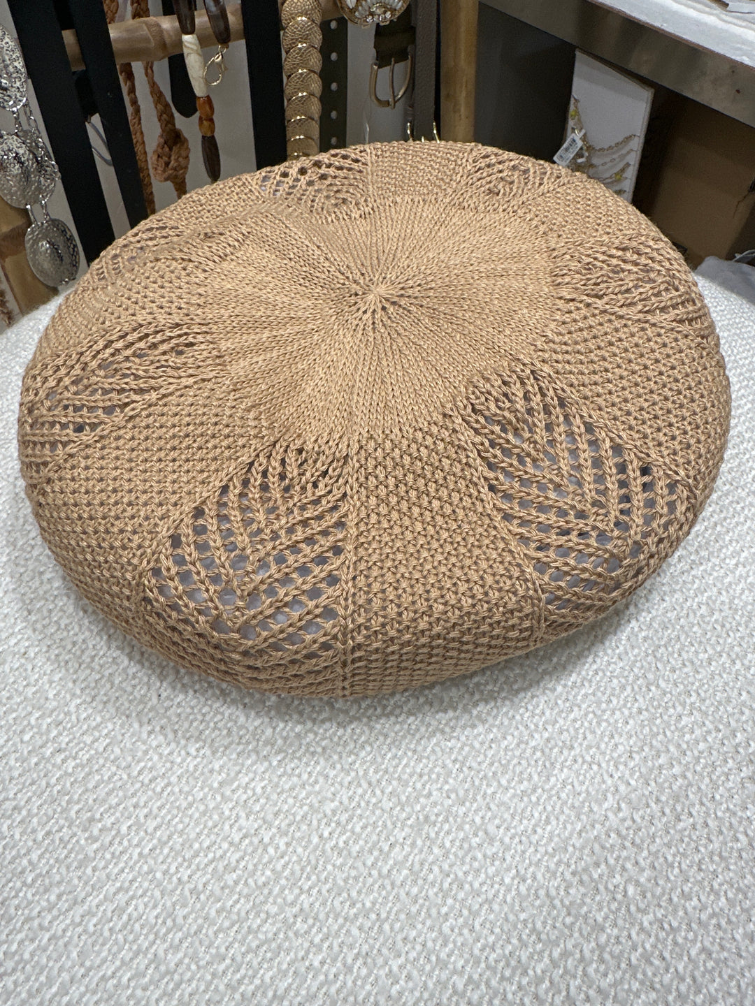Chapeau rond tissus 504 CAMEL