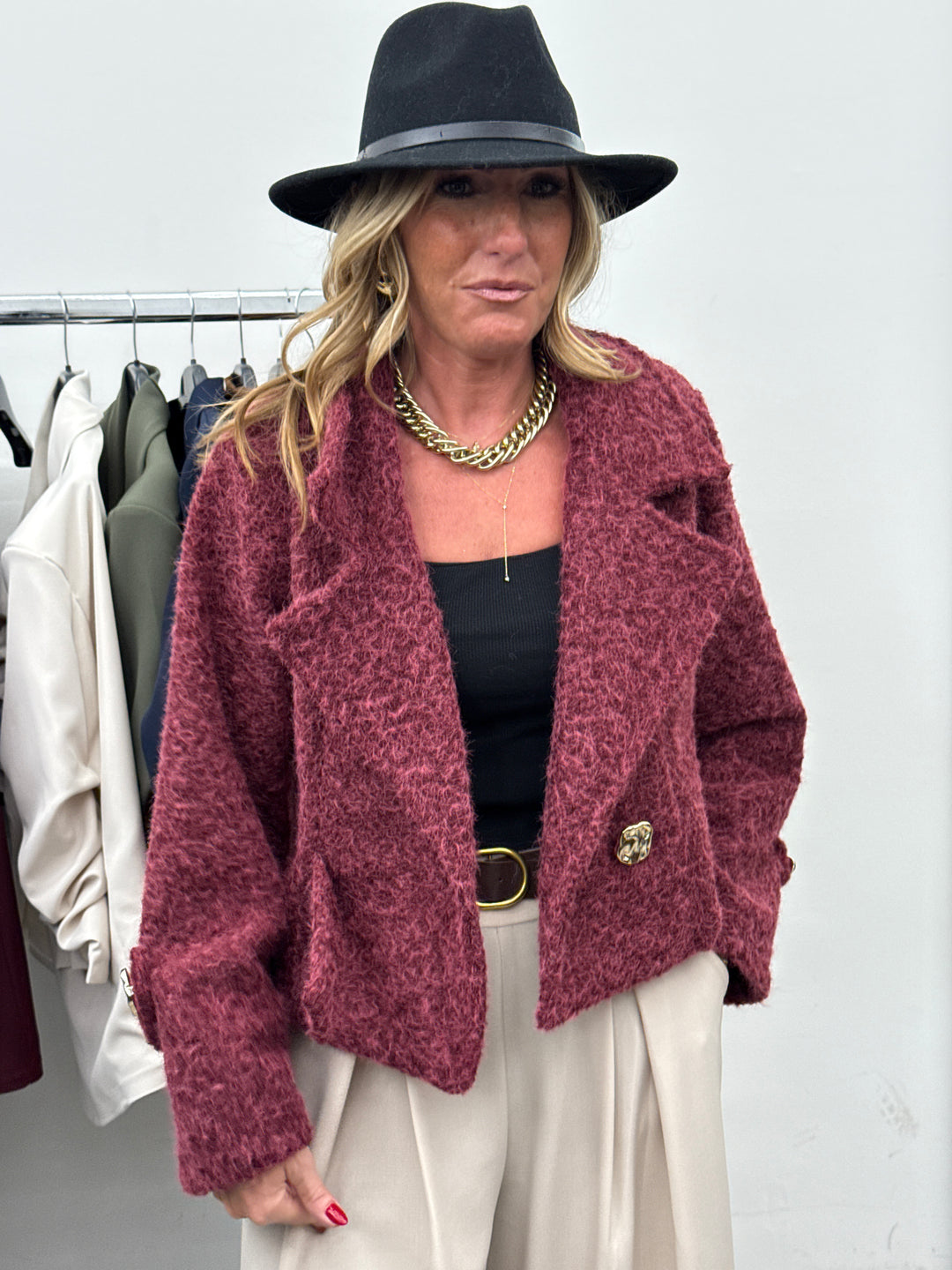 Veste lainer boutons 1542