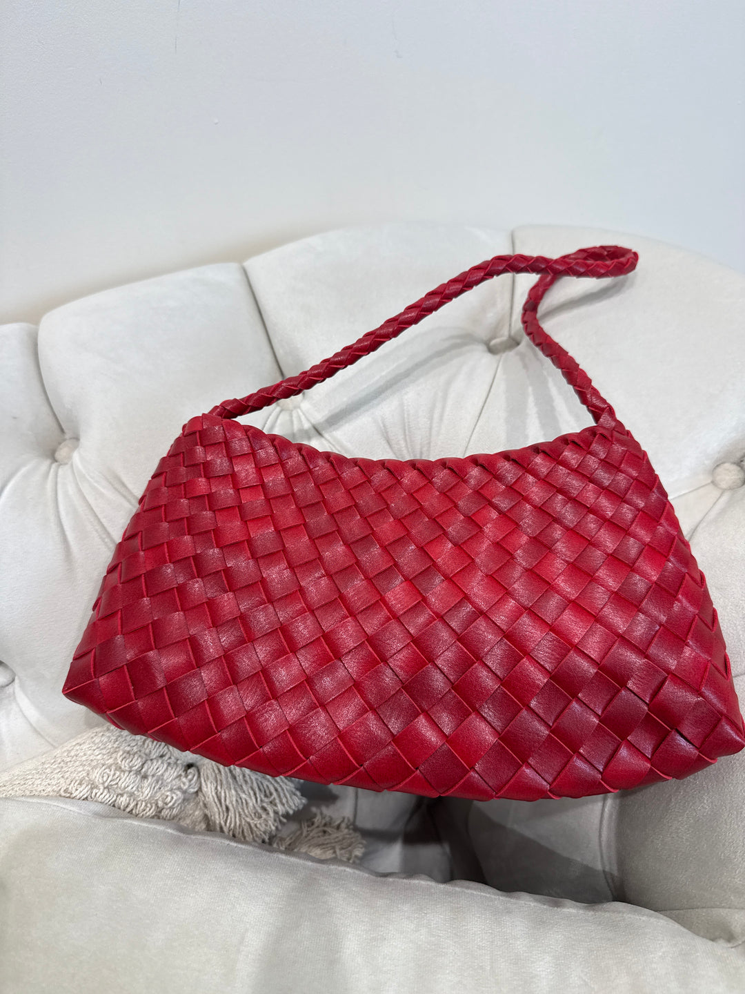 Sac matelassé rouge