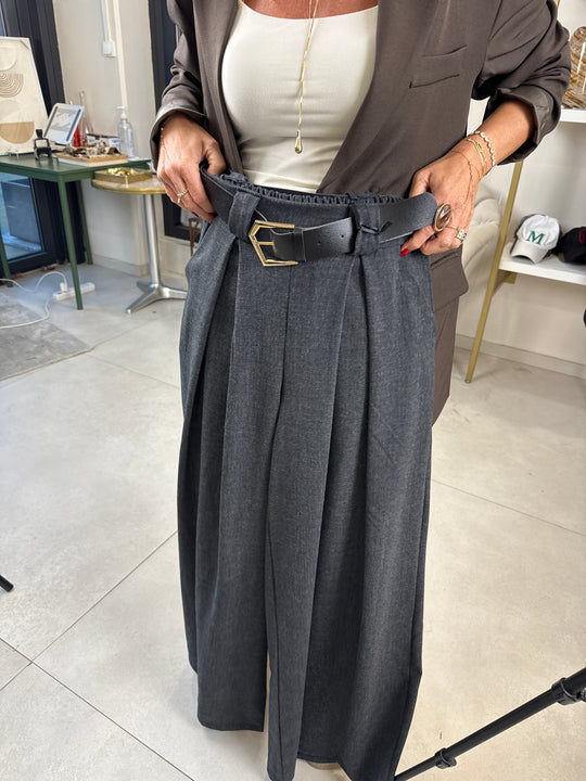 Pantalon pince ceinture 18599