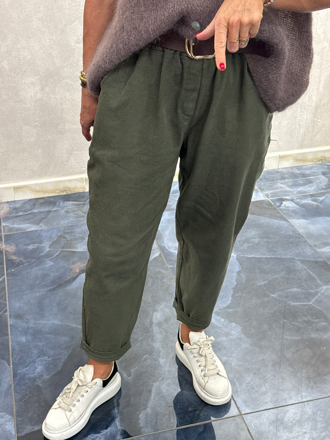 Pantalon carottes cotons