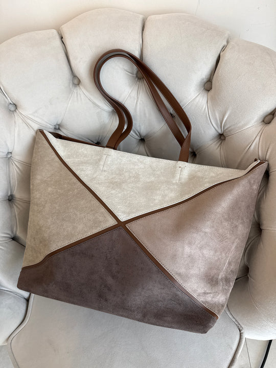 Sac grand format taupe 6214