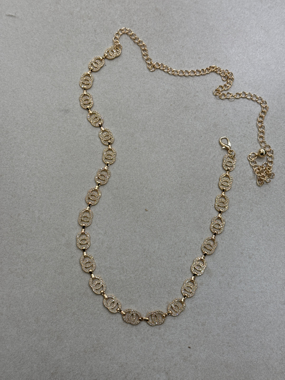 Ceinture petit strass or