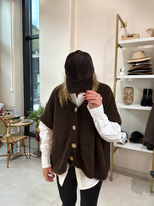 Casquette velour uni