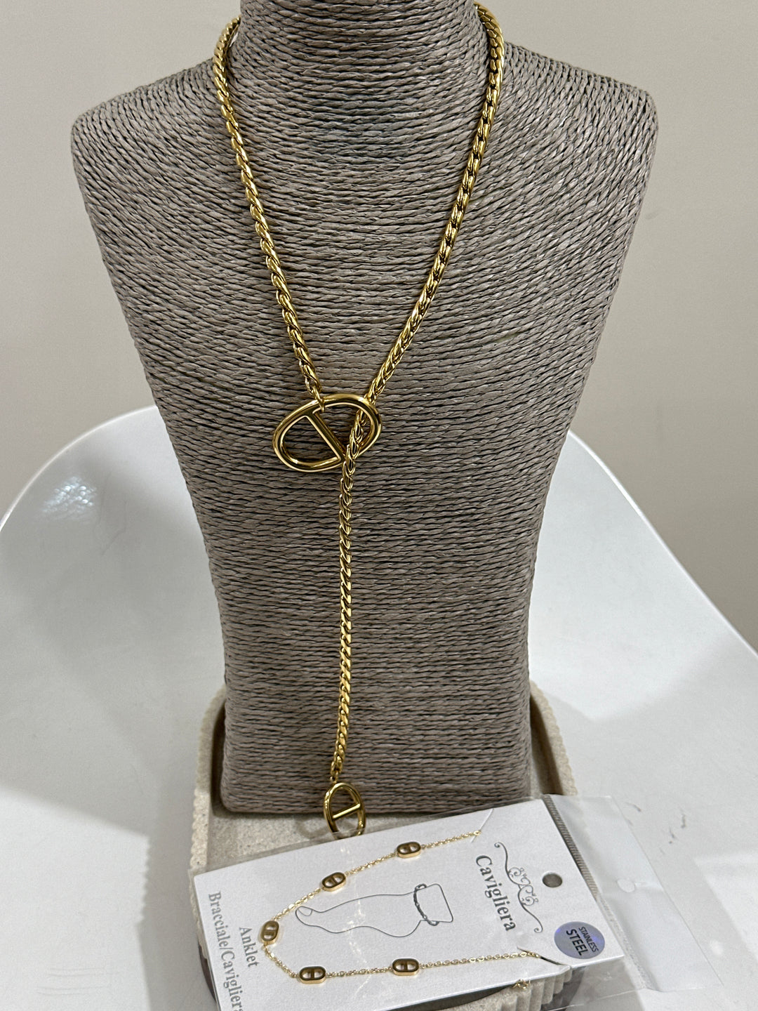 Set sautoir + bijoux pied or