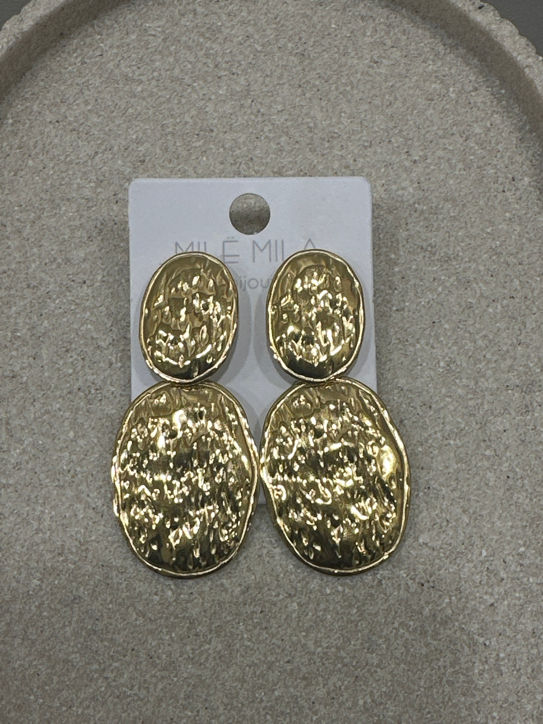Boucles d'oreilles deux ovales