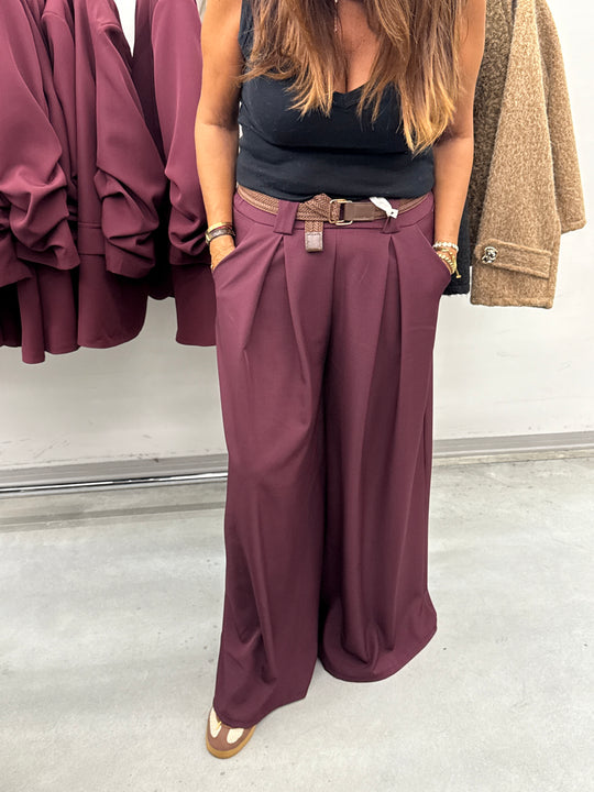 Pantalon pince palazzo