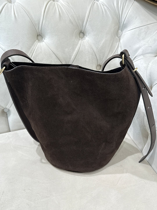 Sac cuir daim choco 8425