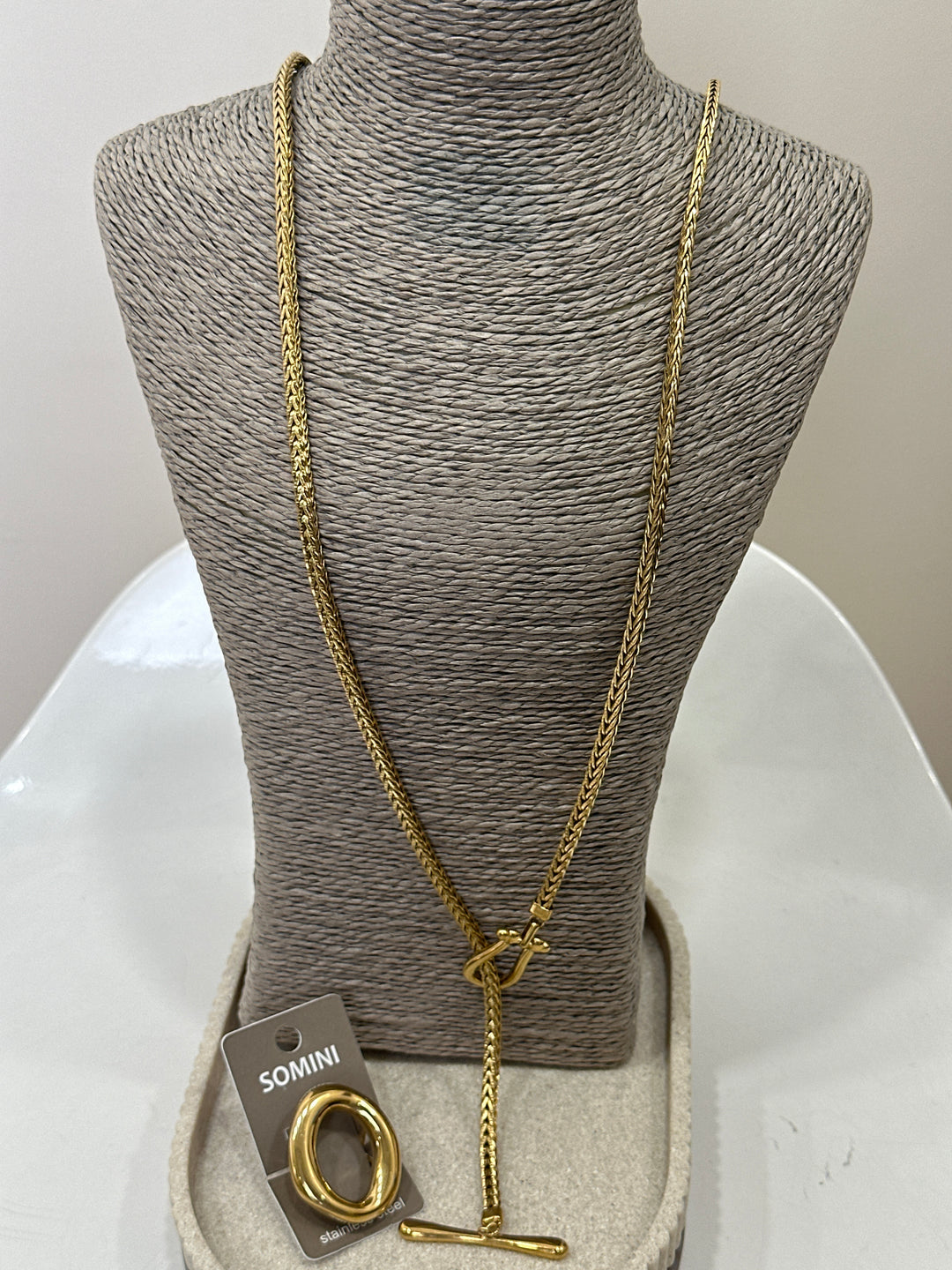 Set long sautoir  + bague trou