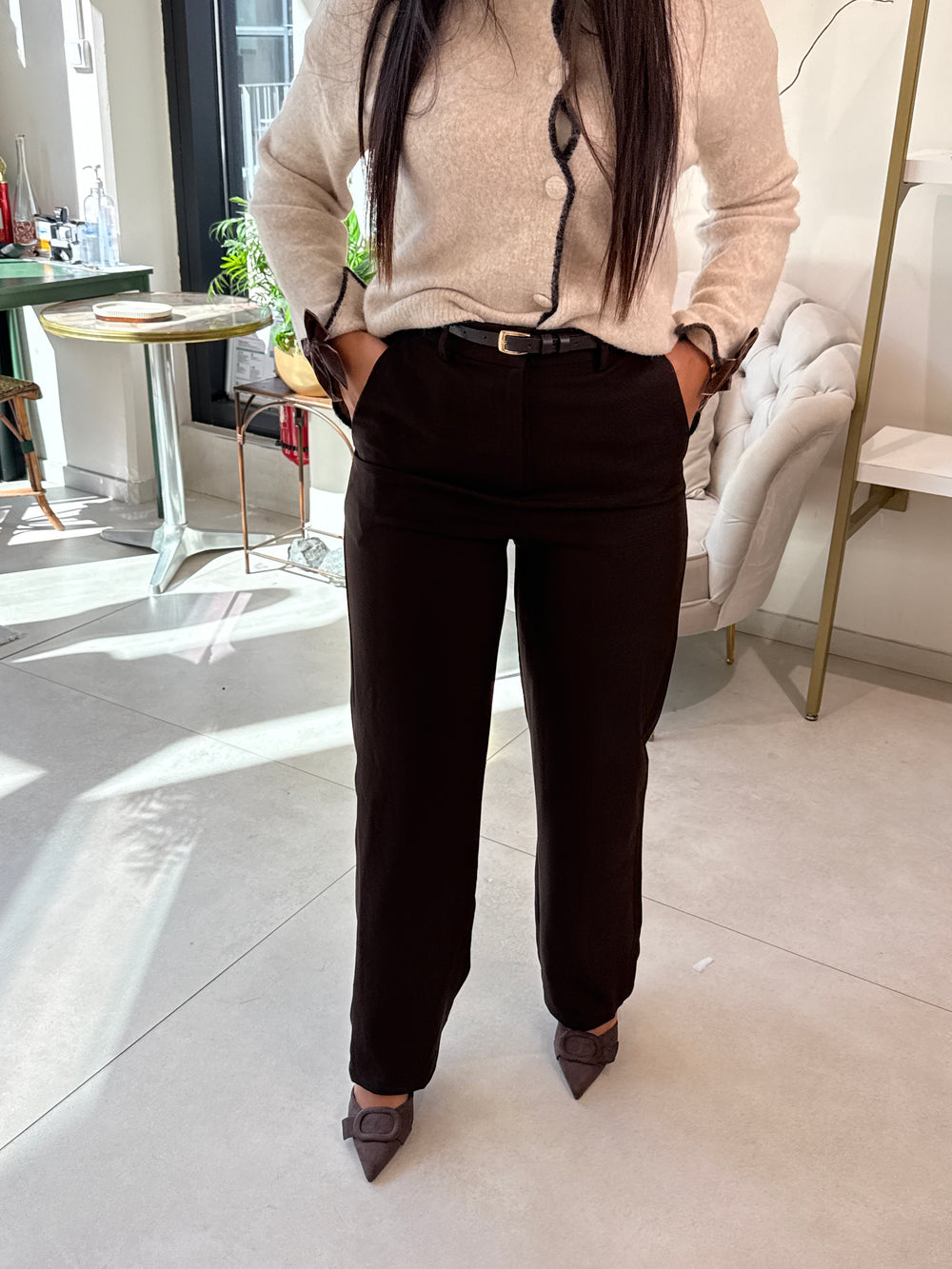 Pantalon Victoria choco / M756
