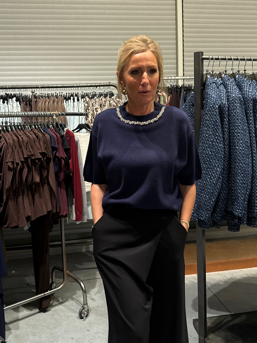 Pull loose col strass 1300