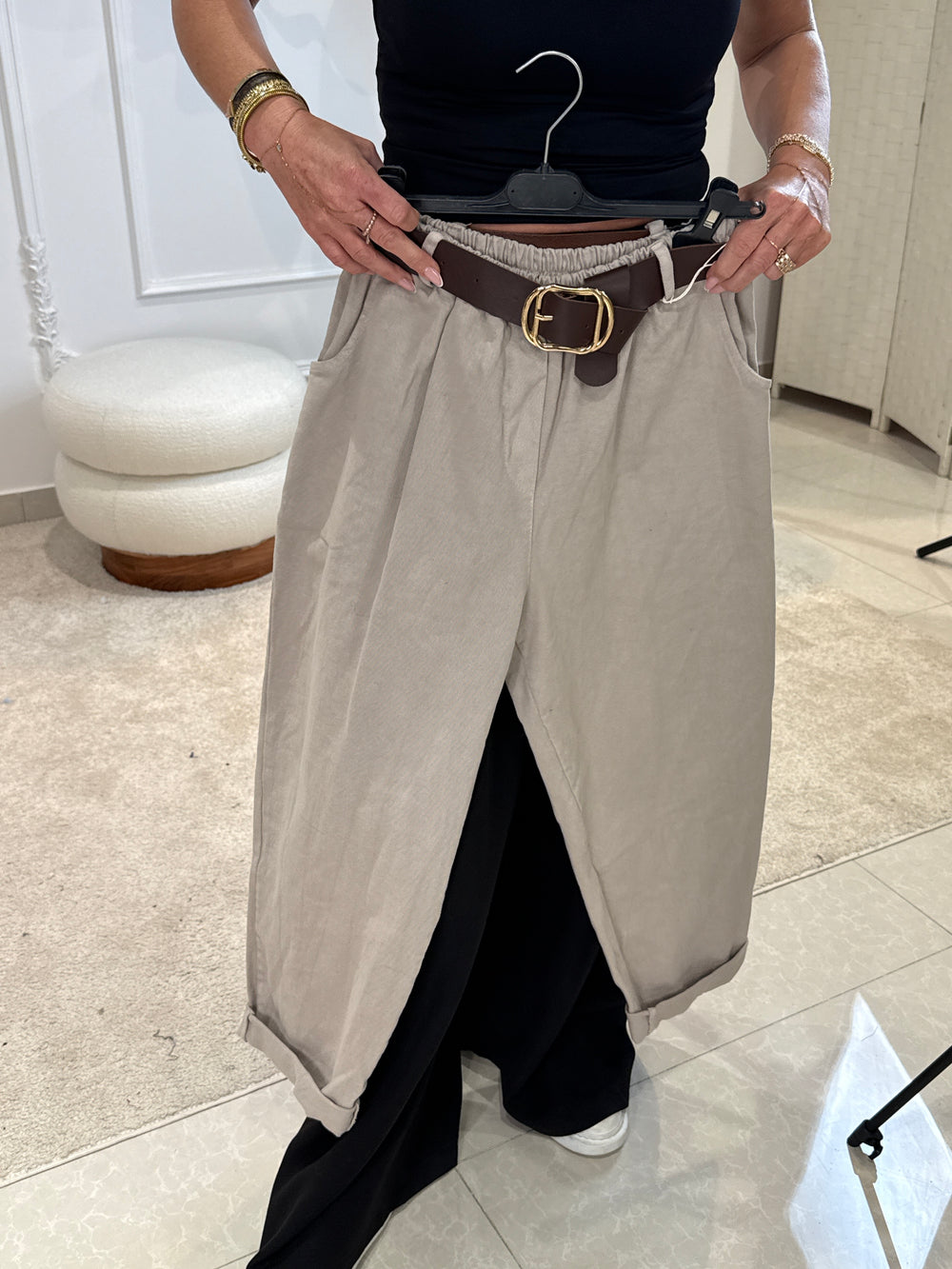 Pantalon carottes cotons