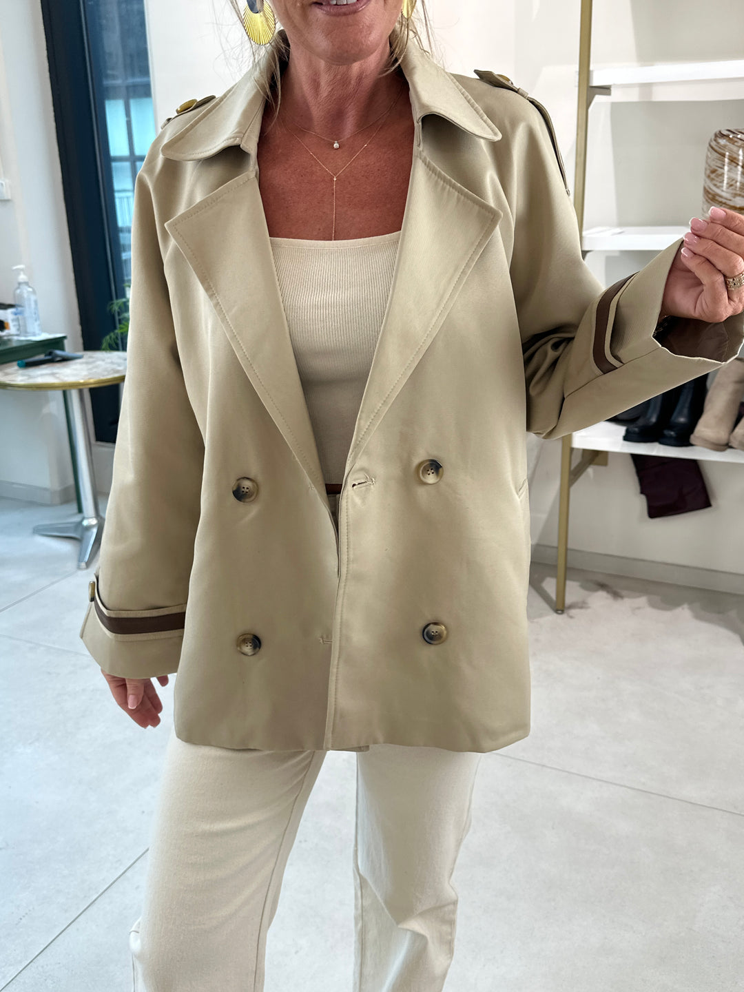 Trench court beige CV488
