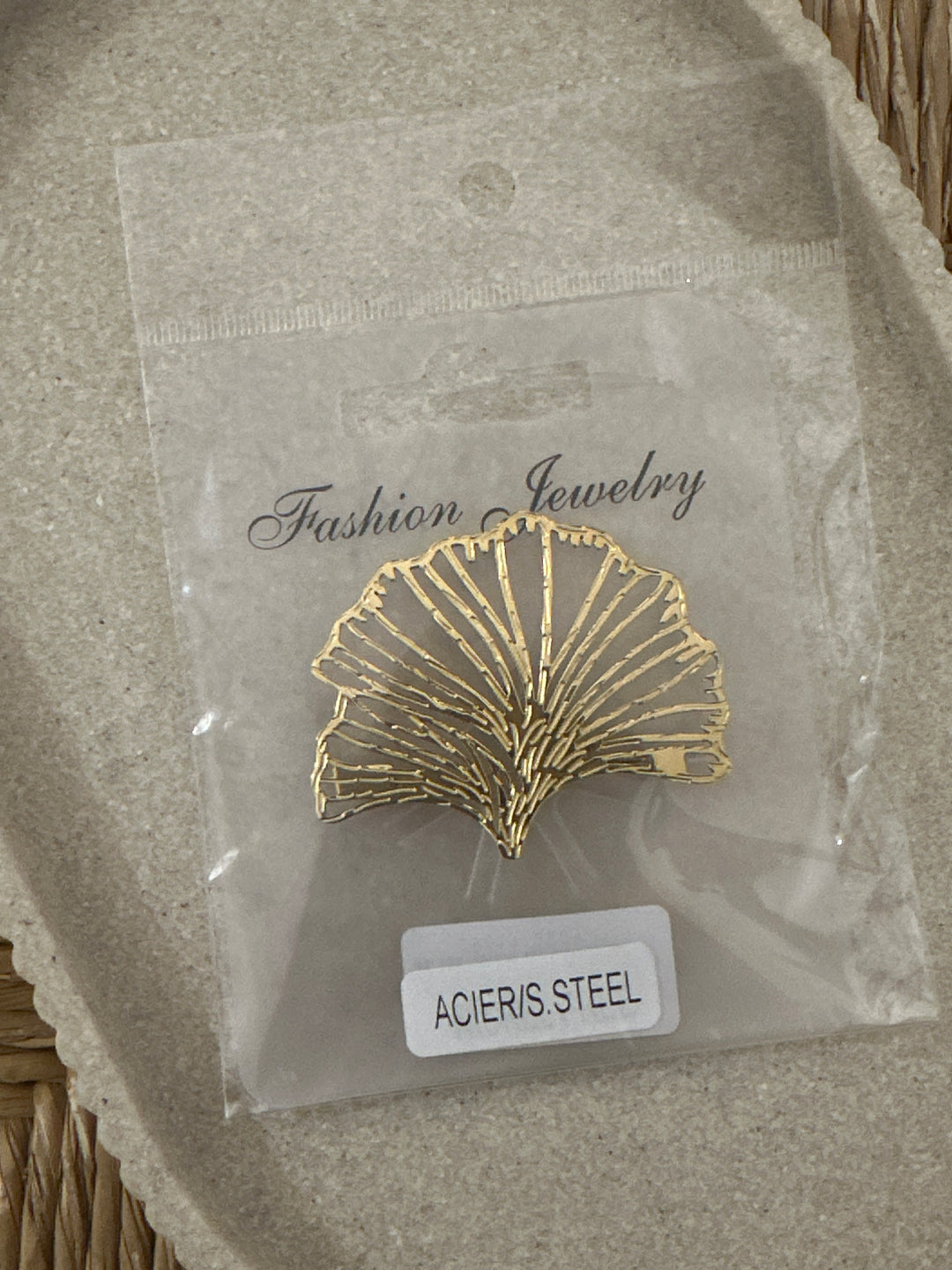 Broche ginkgo