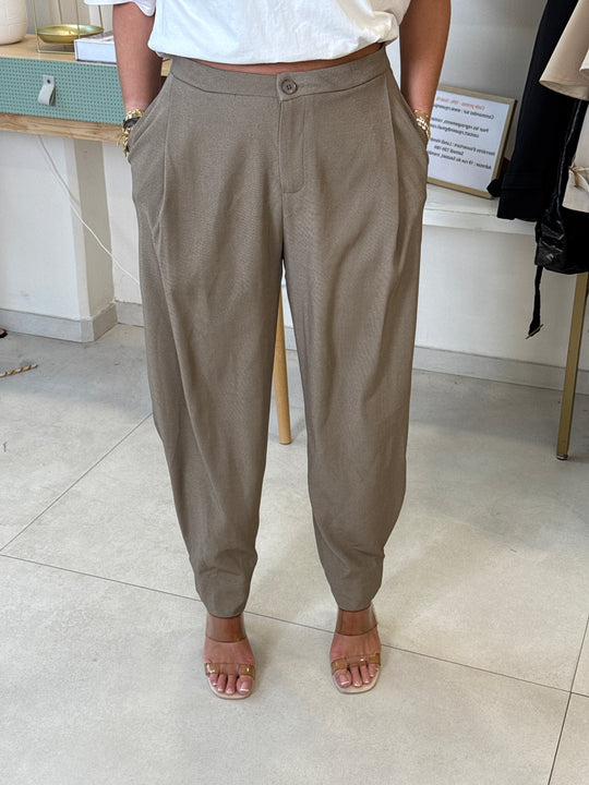 Pantalon ballon taupe