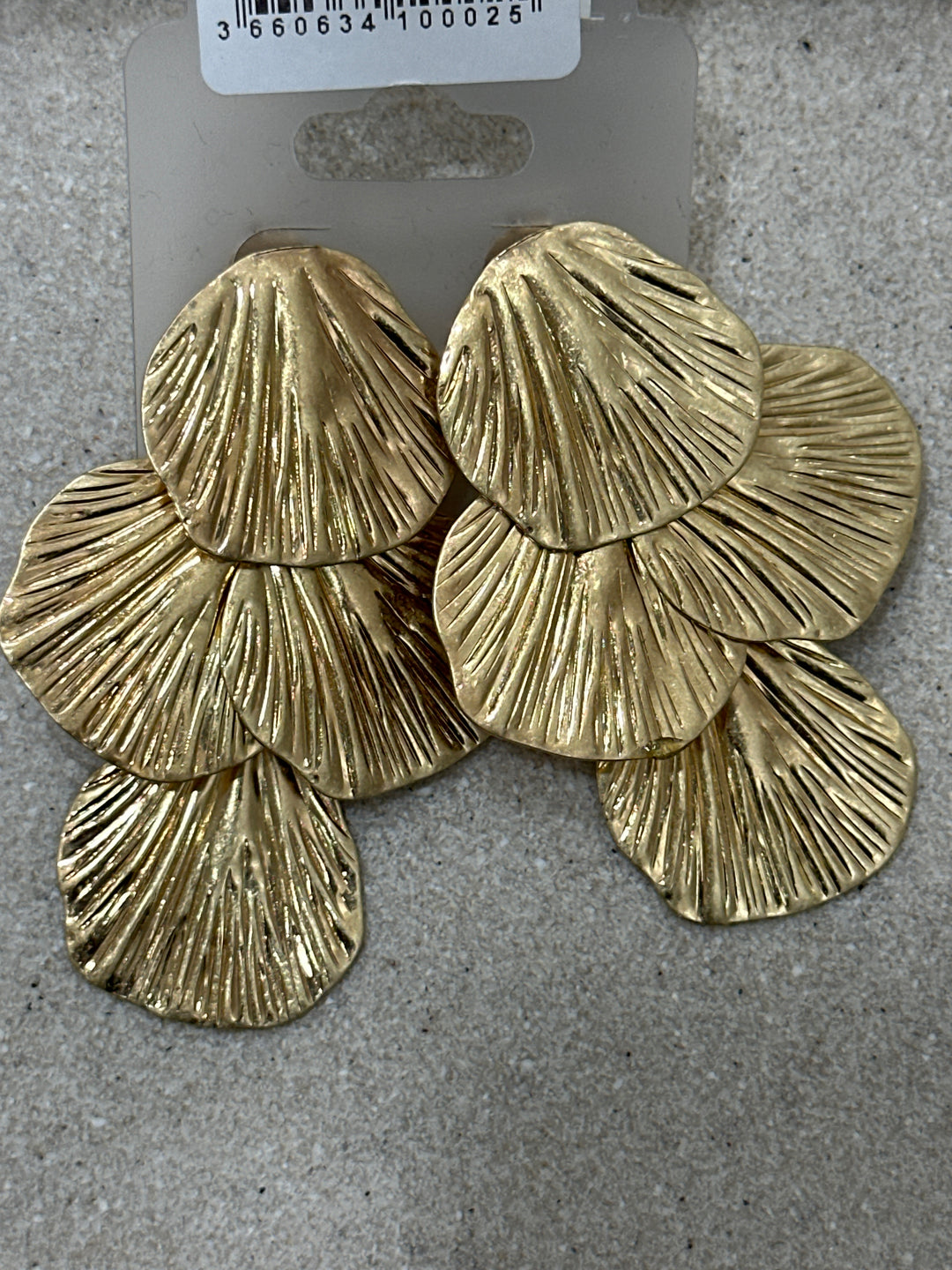 Boucles d'oreilles pendantes coquillages