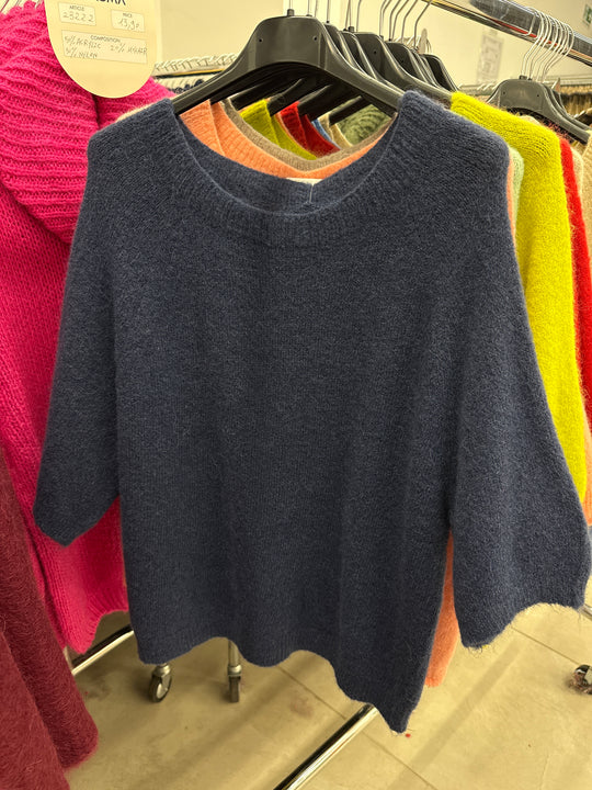 Pull 30% alpaga manches courtes