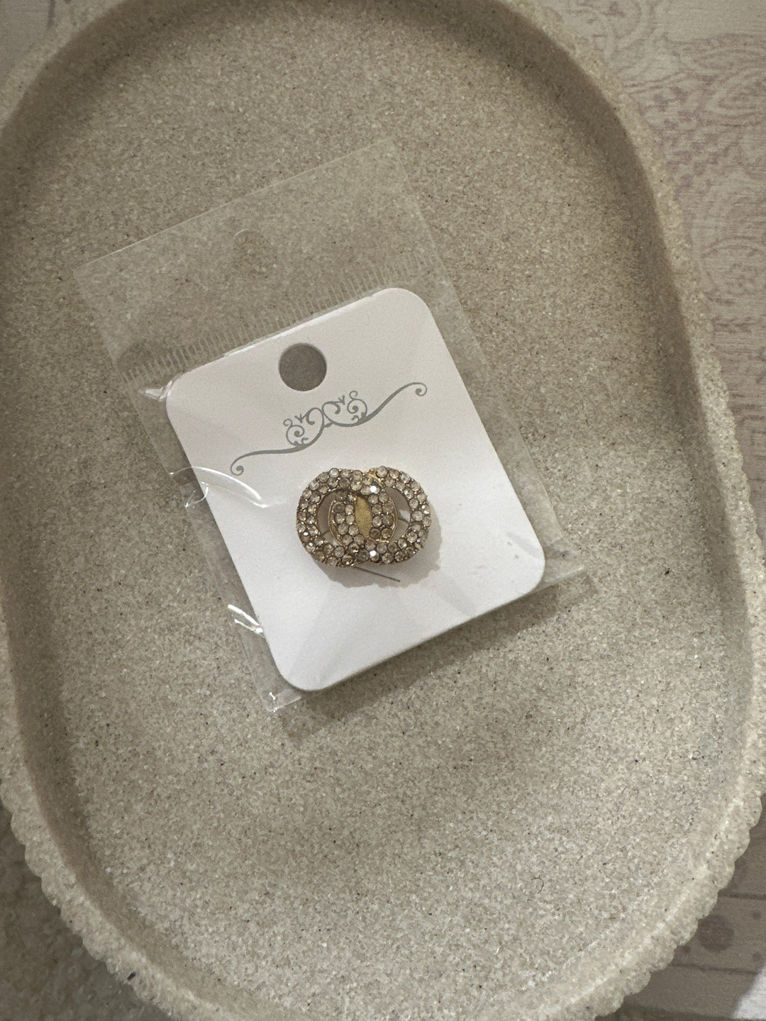 Broche or strass inspi