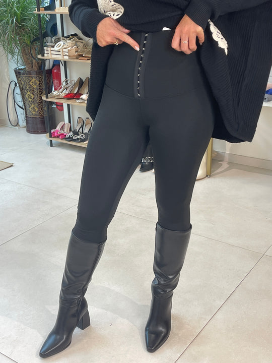 Leggings gaine à la taille Noir / Yu LM7705
