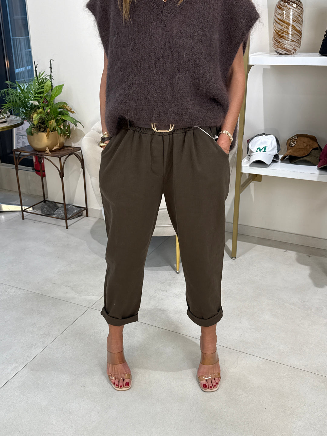 Pantalon carottes cotons