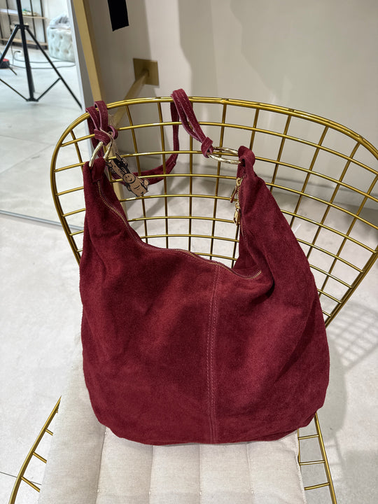 Sac cuir besace Bordeaux 7298