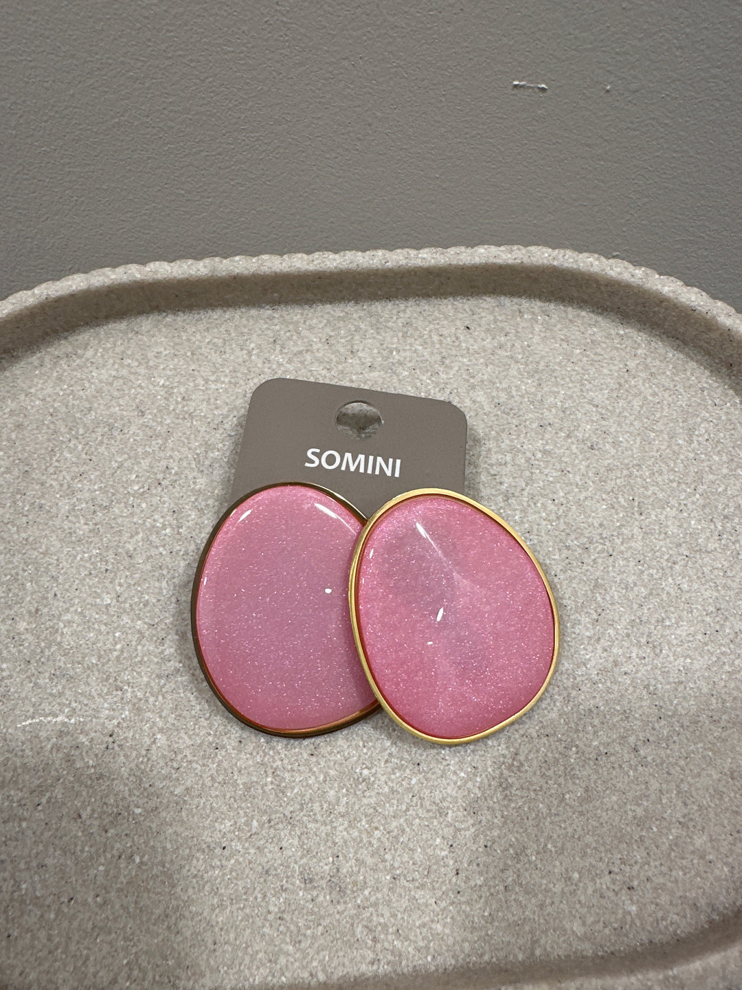Boucles d'oreilles nacrées ROSE