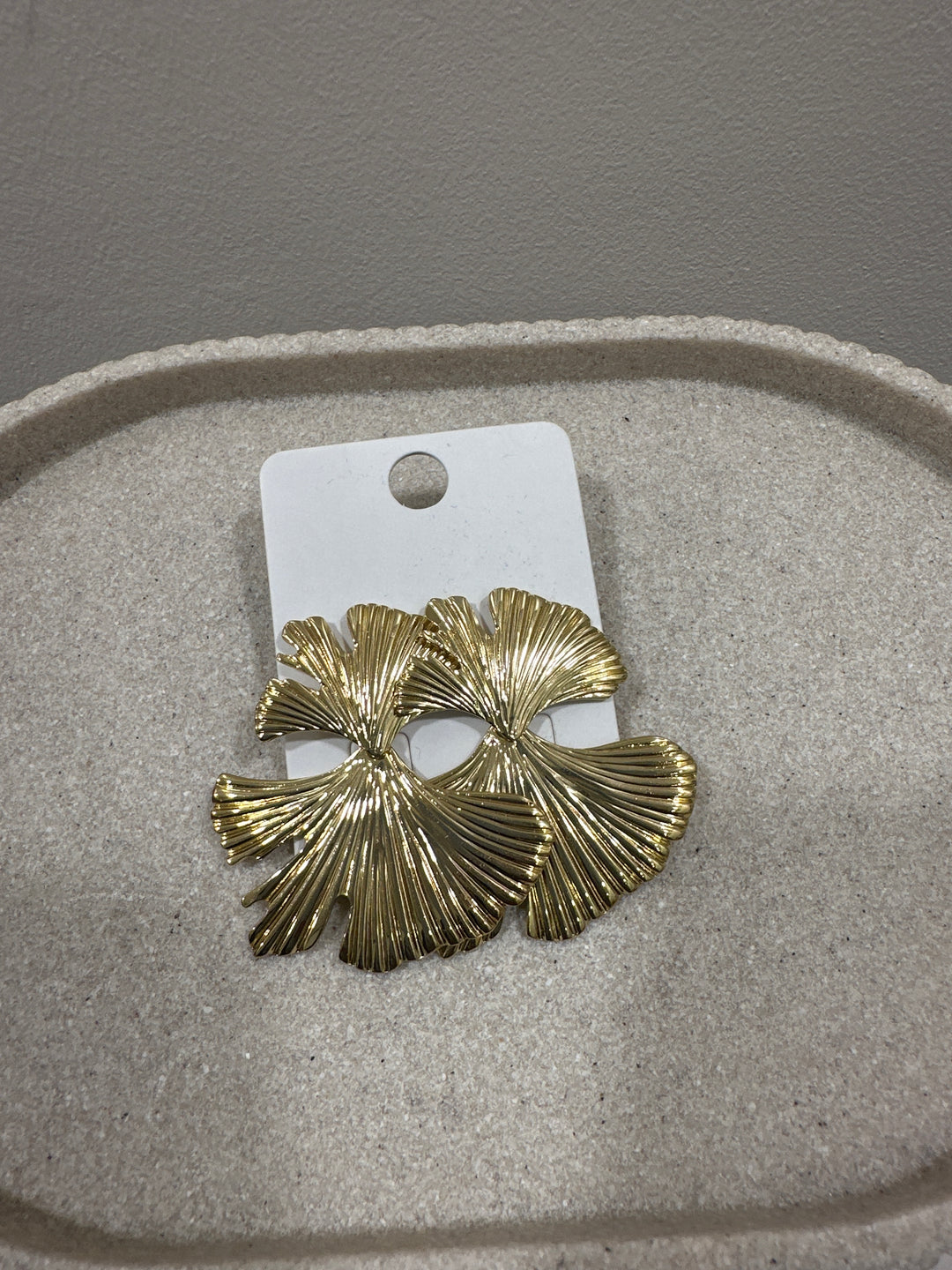 Boucles d'oreilles feuilles ginkgo
