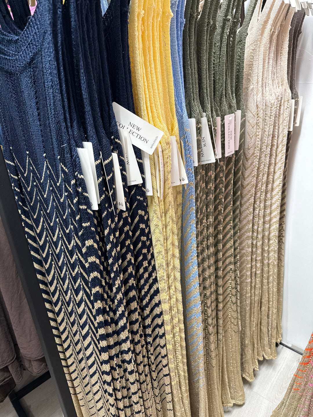 Robe crochet lurex coloris