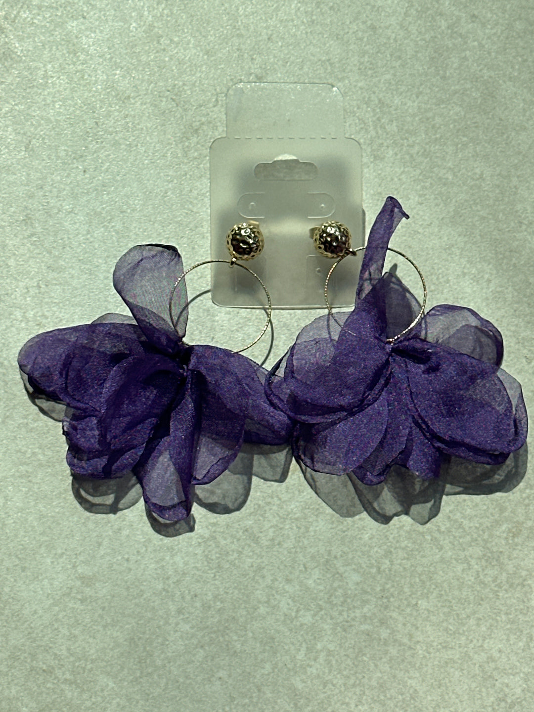 Boucles d'oreilles VIOLET Fleur