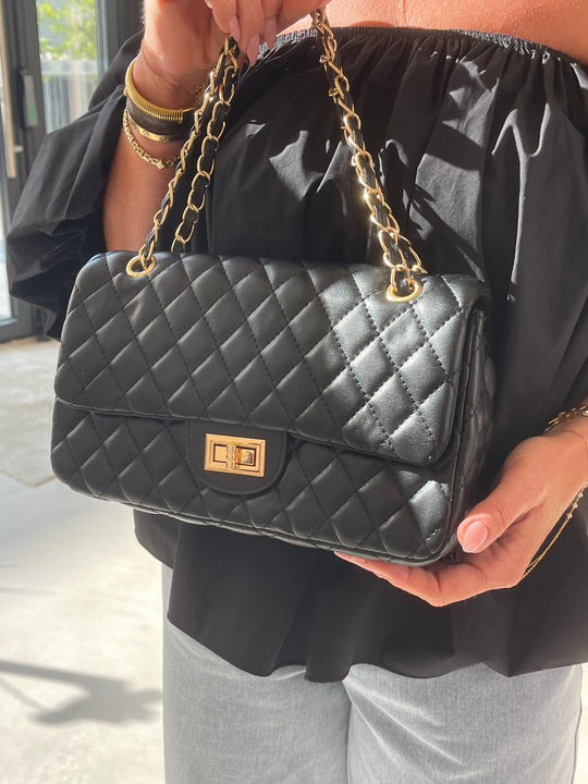 Sac matelassé Noir