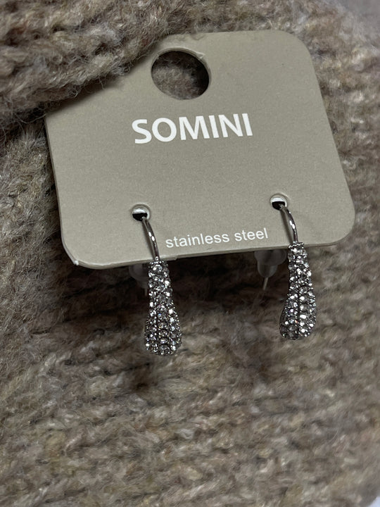 Boucle strass Sophie argenté