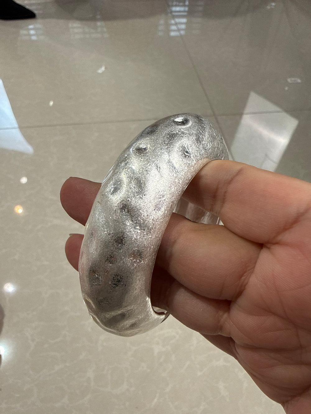 Bracelet métal argenté