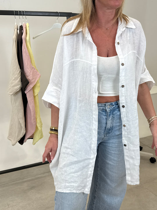 chemise tunique lin 56021